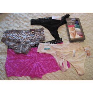 10 pairs XL /8 panties thongs and cheekies Maidenform Jockey Treasure New